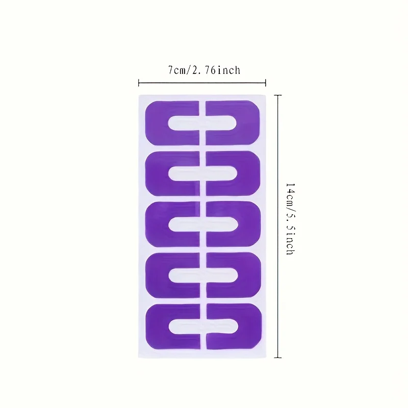 10 قطع من واقيات طلاء الأظافر على شكل حرف U، تمنع عمليات تجميل الأظافر الفوضوية والطباعة والرسم - العناية بالأظافر عديمة الرائحة