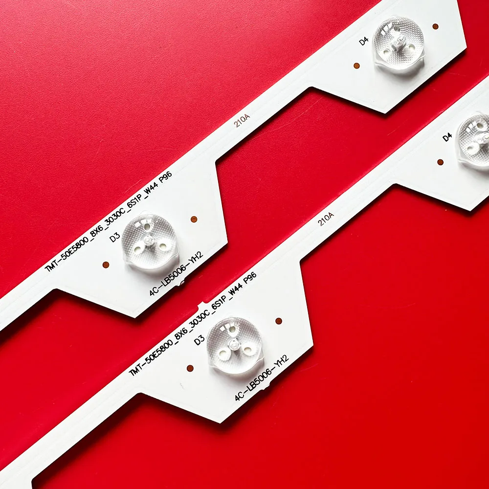8 stuks LED voor TMT_50E5800_8X6_3030C_6S1P 50UA6406 50U6500C 50S6806 U50S 6806S 6 lampen 50 "LVU500NDEL YHB-4C-LB5006-YH2