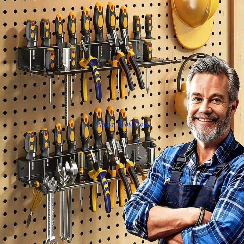 31GJ Expandable Workshop Tool Storage Wall Mount Carbon Steel Shelf