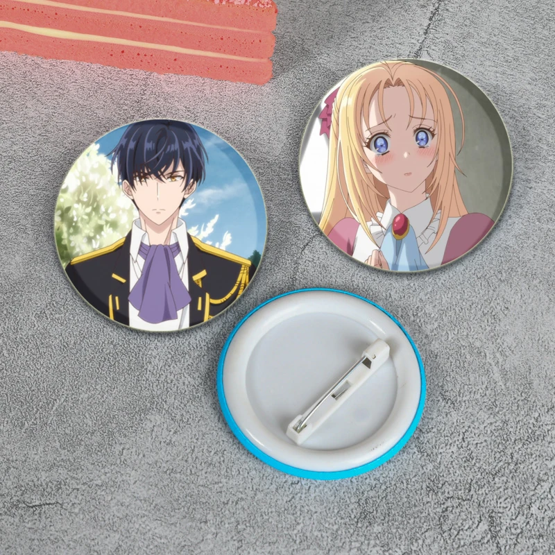 32/44/58mm Anime Doctor Elise Figures Pin Tinplate Badge Custom Cartoon Brooches for Fans Collection Gift Clothes Hat Decoration