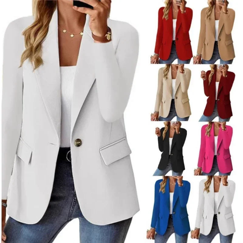 

Весенне-осенние женские пиджаки, солнцезащитный костюм, женский летний черный пиджак с длинными рукавами, тонкие пальто, женские топы
