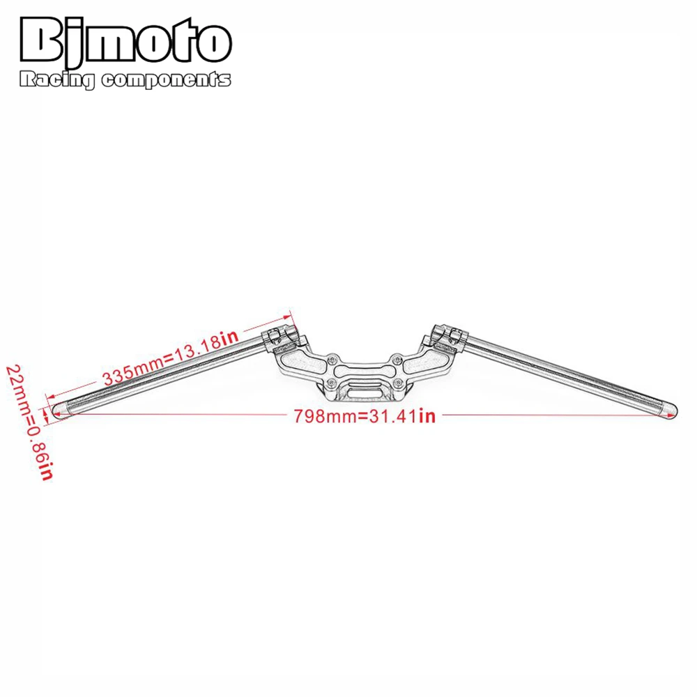 Motorcycle Clip on Adjustable Handlebars Handle Bar For DUCATI Monster 821 1200 S 1200S