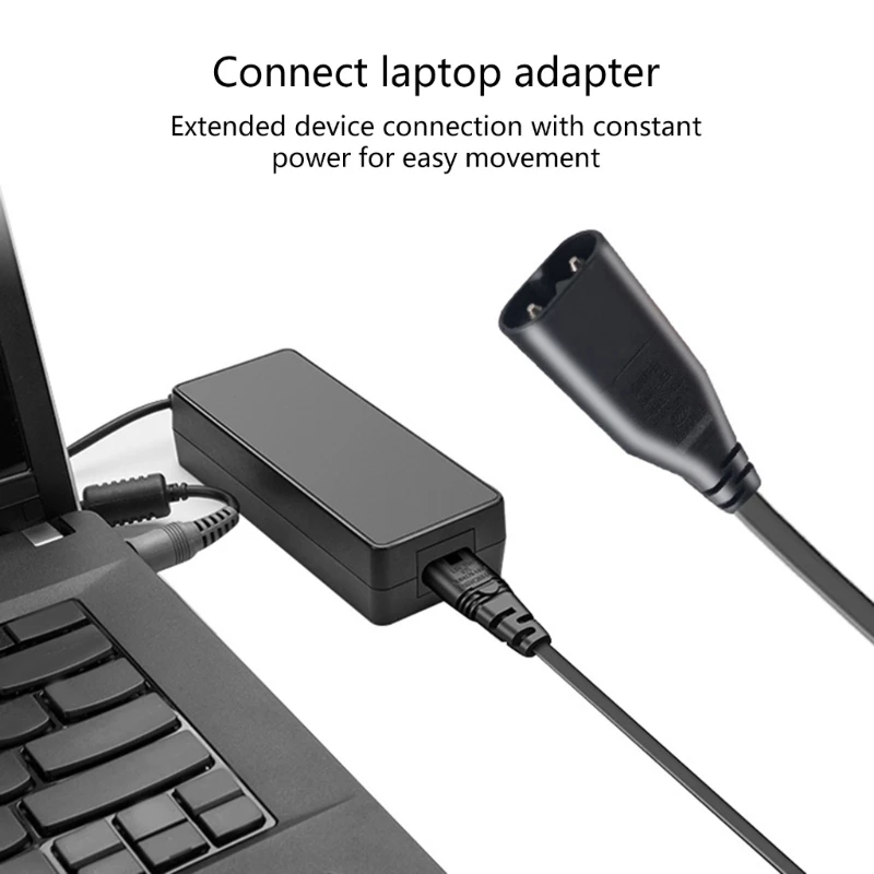 adaptador alimentação IEC320 C7 a C8 formato 8 com controle interruptores integrados