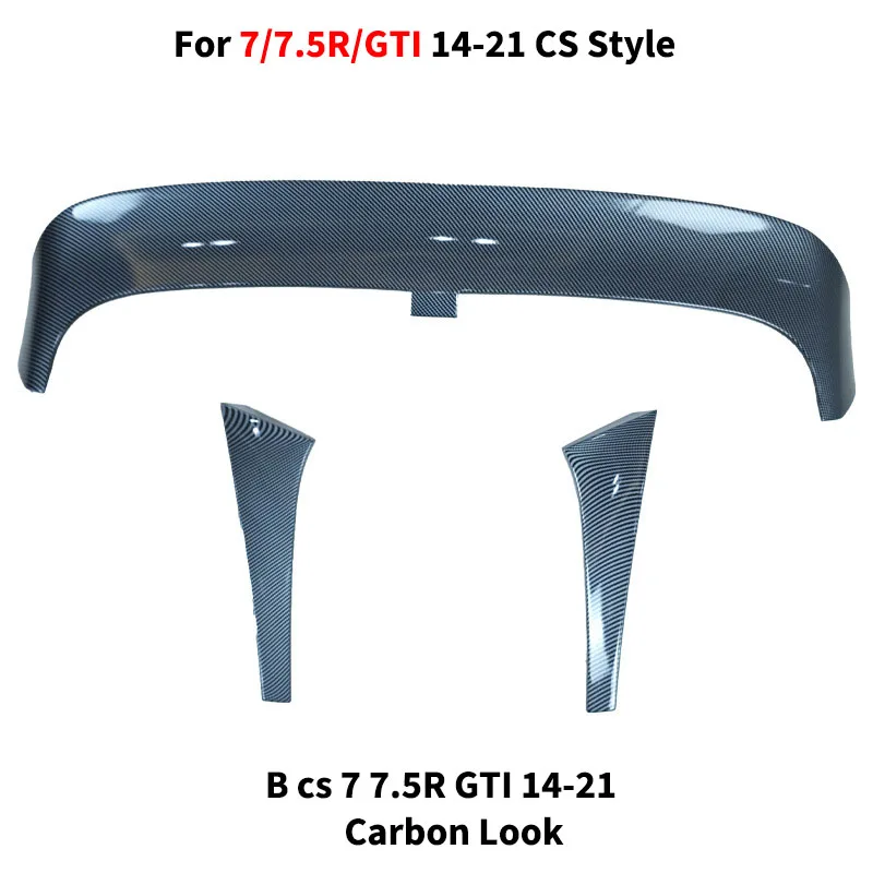 Kofferbak Spoiler Wing Lip voor Volkswagen Golf 7 7.5 MK7 7.5 GTI R R Lijn 2013-2021 Dak diffuser voorste splitter Body kits
