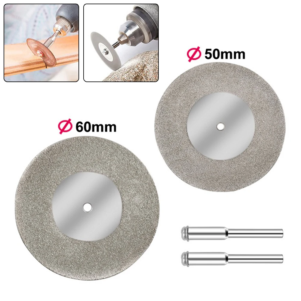 Hardness New Practical Replacement Grinding Disc Cutting Wheel Blade 40/50/60mm Diamond Set Silver Rotary Tool