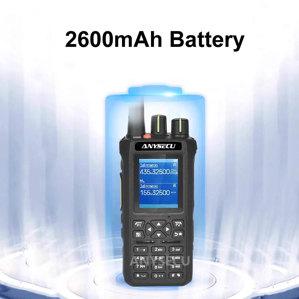 ANYSECU DM728 AES256 التشفير DMR راديو رقمي IP67 مقاوم للماء VHF UHF 10 واط لاسلكي تخاطب طويل المدى