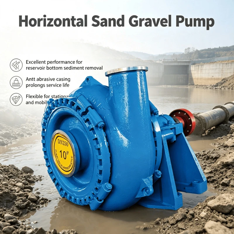 Ship Sand Gravel Pump Stone Pumping DG Impurity Pump Large Particle Sand Excavation Sand Mining Pump