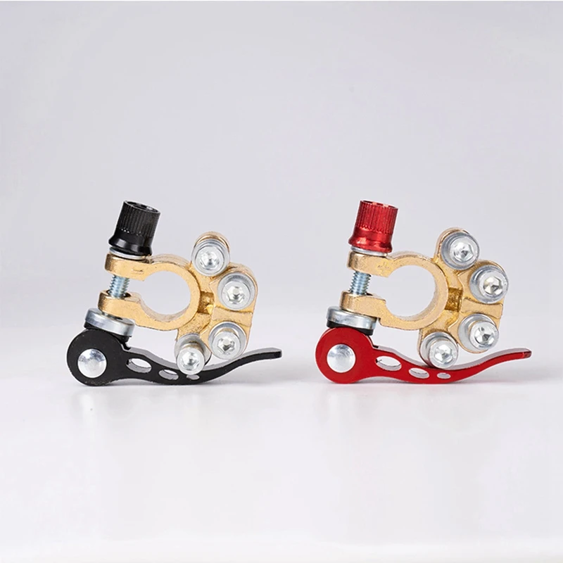 2 Battery Terminals, 12 V 4-Way Pole Clamp Car Battery Quick Release Safe Clamped Battery Clamp Component For Cars, Trucks