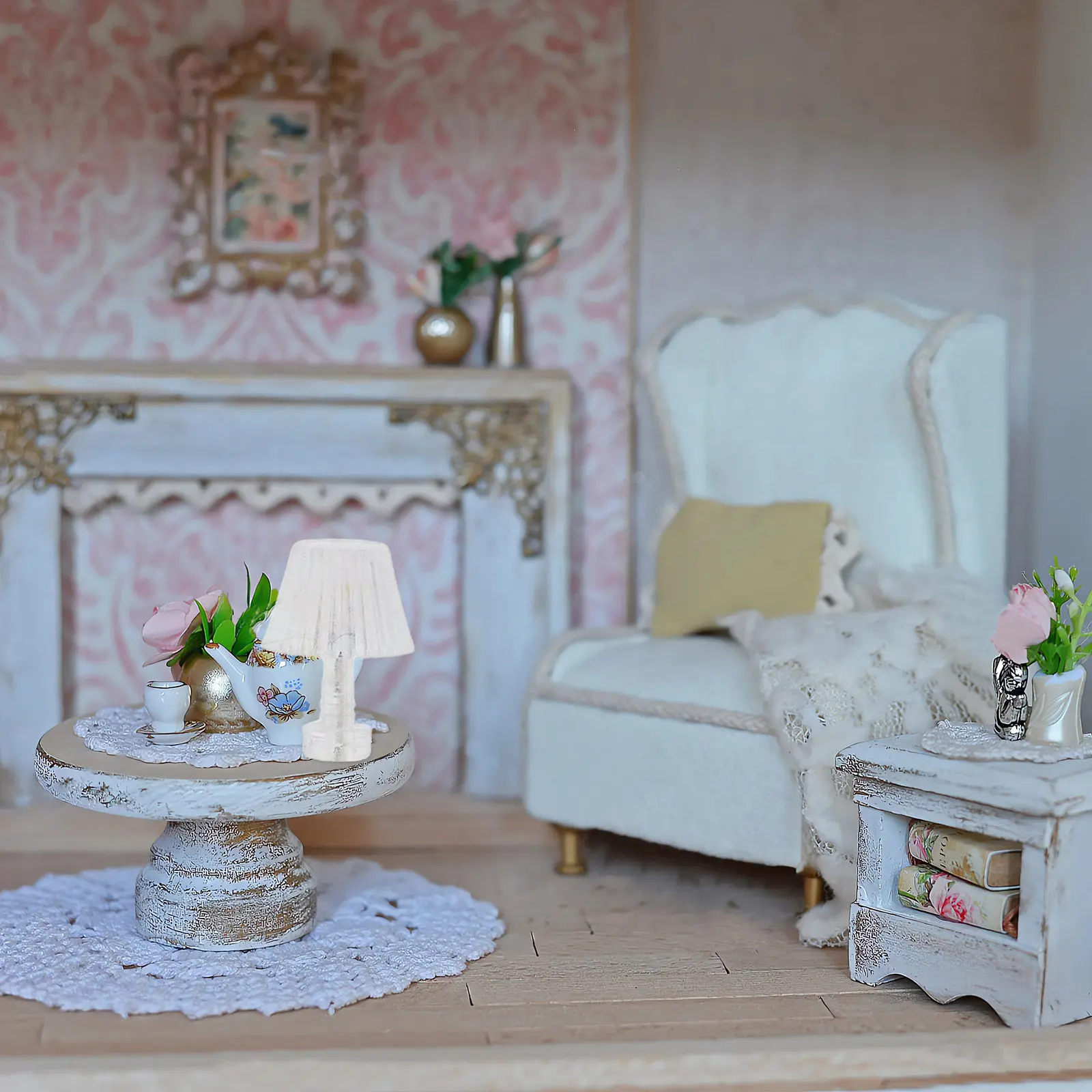 

4Pcs Miniature Decorative Table Lamp Kit Dollhouse Interior Lighting Easy Wiring Cozy Ambiance Miniature Lighting Dollhouse