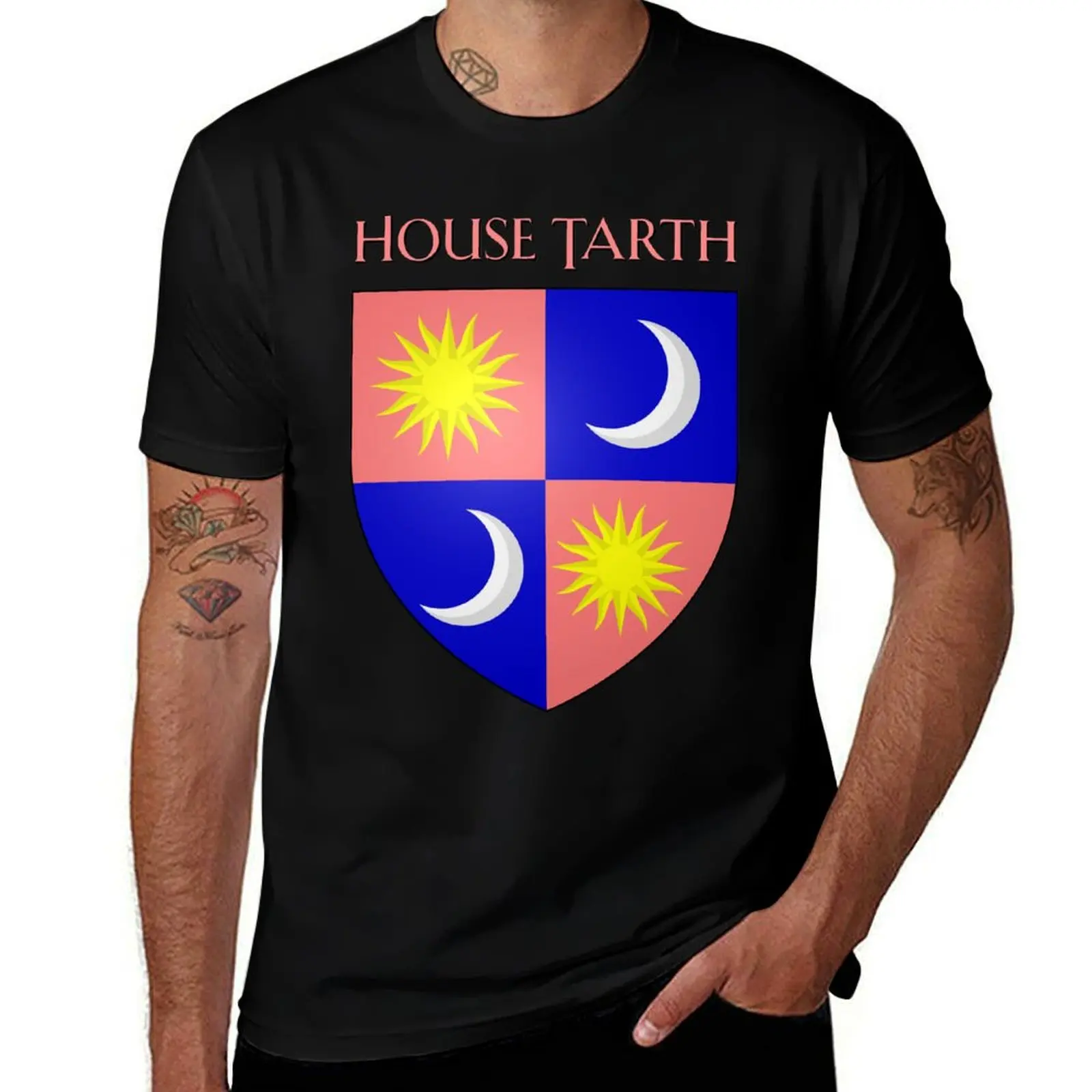 House Tarth (v2) Coat of Arms Heraldry Sigil - A Song of Ice and Fire T-Shirt Comfort Stretch Tee Shirt