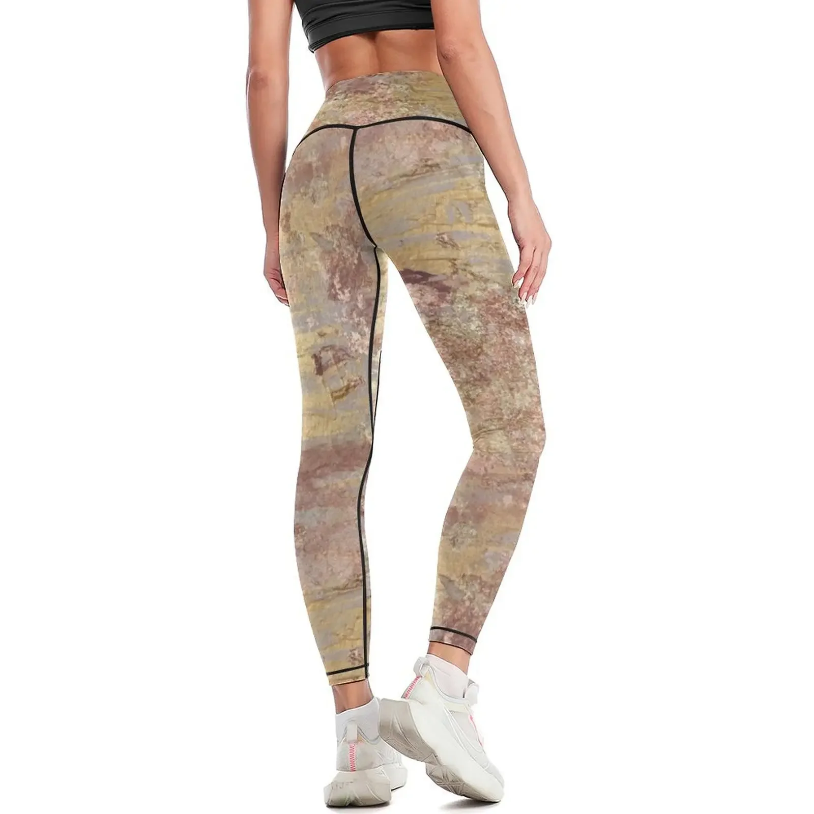 Gouden bling legging sportlegging harembroek hoge taille dameslegging