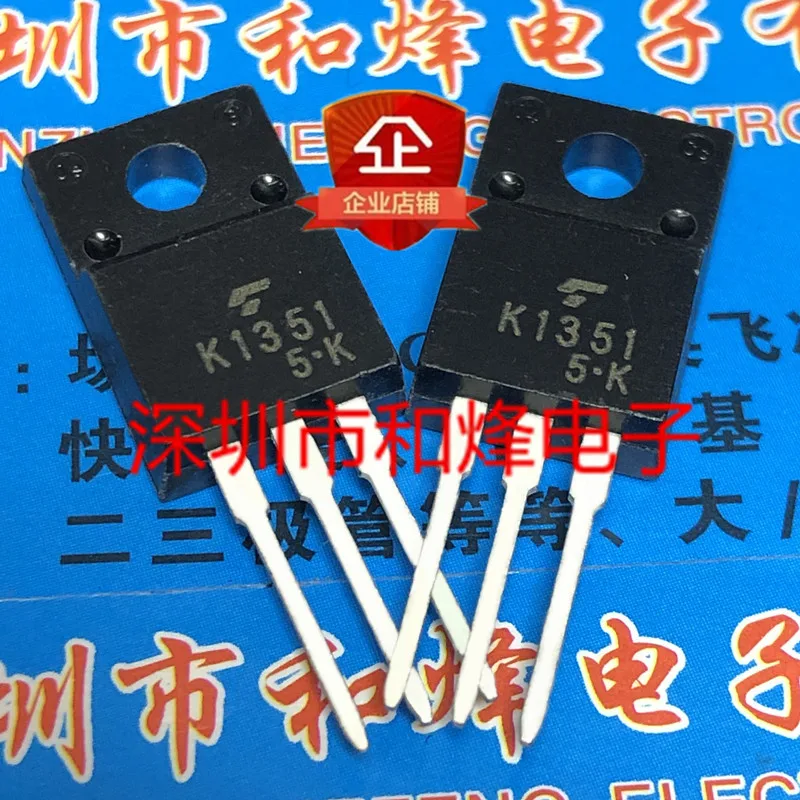 5PCS-10PCS K1351 2SK1351  TO-220F 500V 5A   Original On Stock Quick shipping