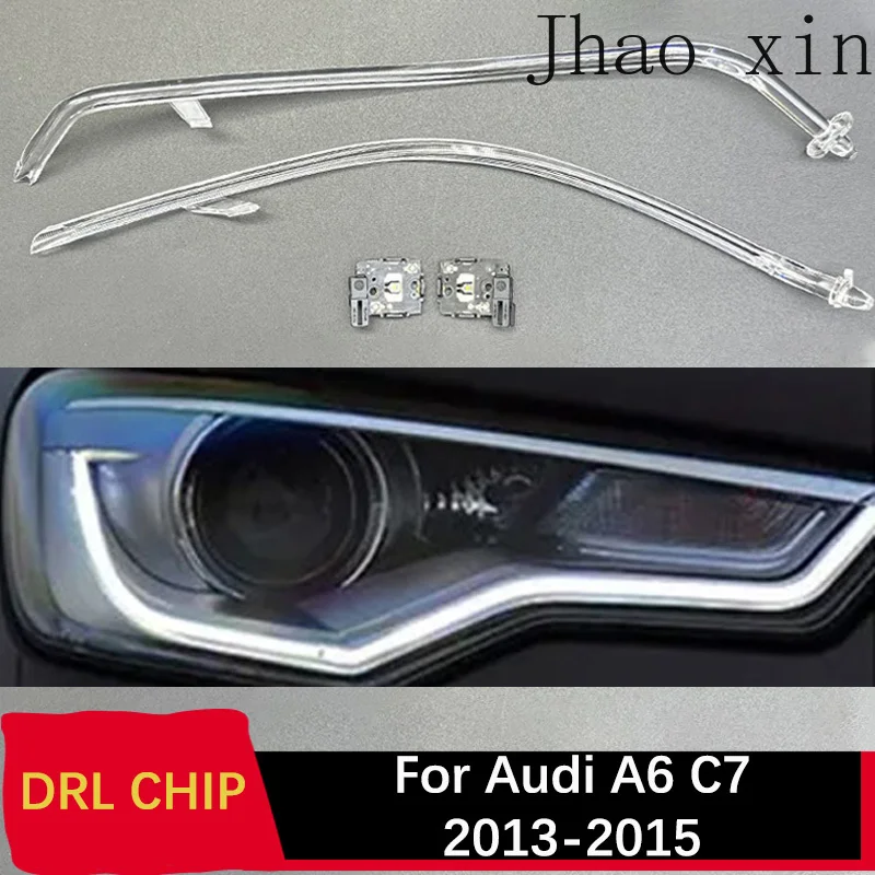 

Светодиодные ДХО-модули (чипы) для фар Audi A6 C7, белый свет, 2013-2015, плата управления Angel Eye