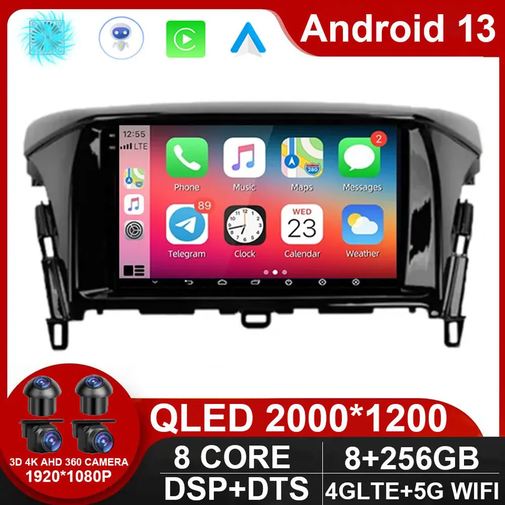 Android 13 For Mitsubishi Eclipse Cross 1 2017 - 2021 Multimedia Navigation GPS Video Autoradio Player Car Stereo Carplay NO DVD