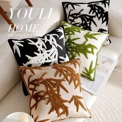 30x50/45x45CM Luxury Embroidered Throw Pillow Cover French Retro Stamping Waist Cushion Cover Decor Home Decorative Pillowcase