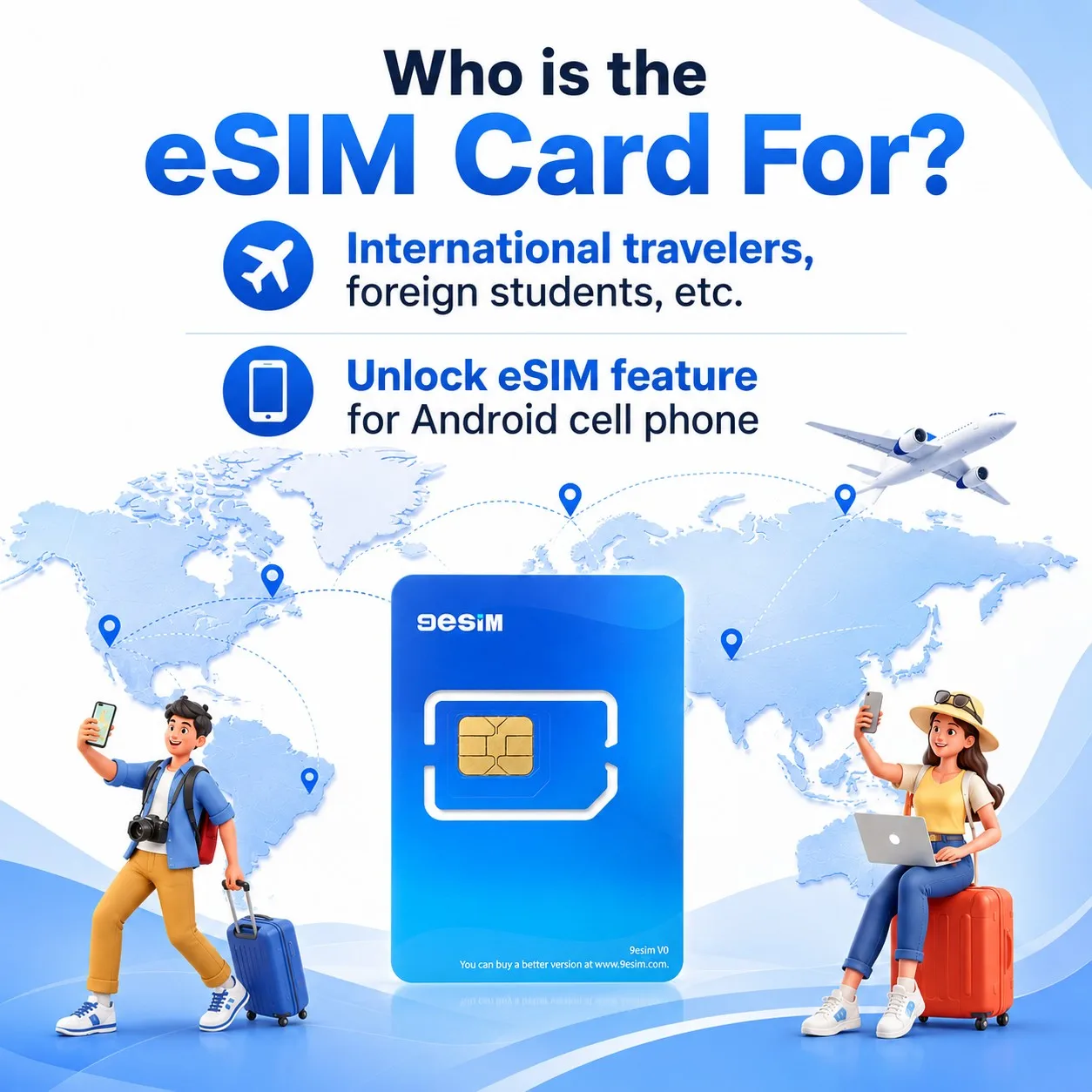 Tarjeta eSIM Global Física V0, 15 Perfiles y Menú STK, Descargas Ilimitadas