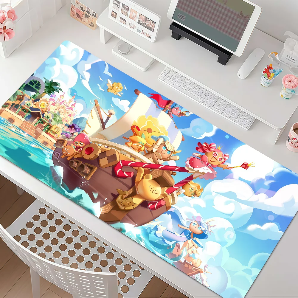 Game C-Cookie R-Run Kingdom Mauspad, rutschfeste, mit Gummikante versehene, verdickte Laptop-Gaming-Schreibtischunterlage