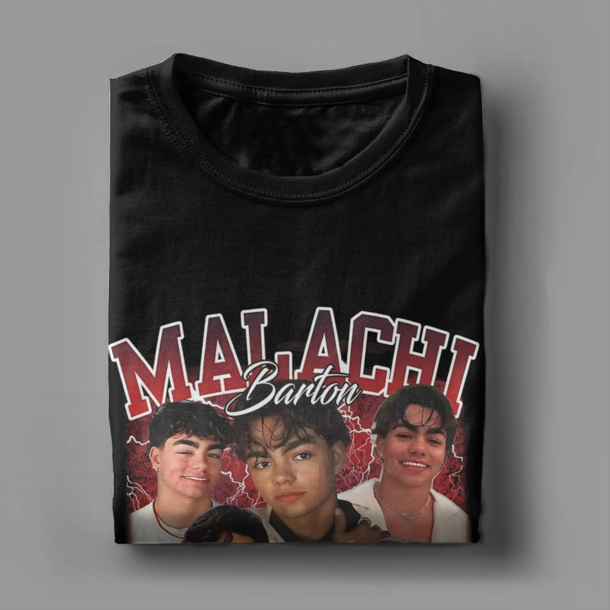 الرجال مالاتشي بارتون أحفاد العالم اصطدام تي شيرت جولة الملابس القطنية فريدة من نوعها قصيرة الأكمام جولة الرقبة تي شيرت تي شيرت