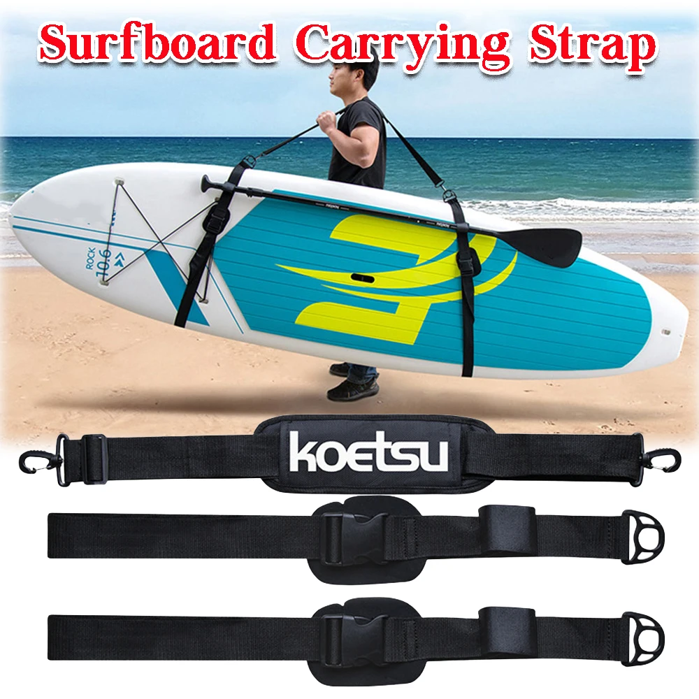 Adjustable Surfboard Shoulder Strap Carry Sling Stand Up Paddleboard Sup Board Surf Fins Paddle Wakeboard Kayak Accessories