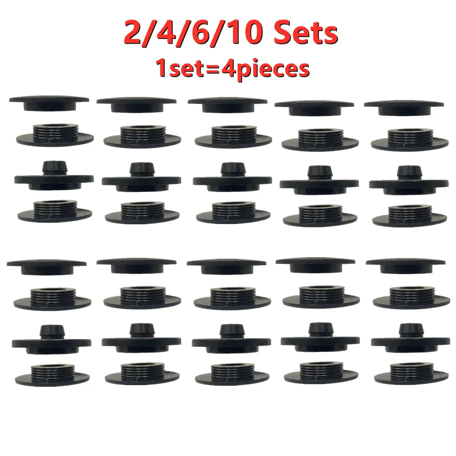 

2/4/6/10 Sets Universal Car Floor Mat Anti-Skid Fixer Grips Double Layer Fixed Clips Fixing Clamps Buckle Fixer Car Accessories