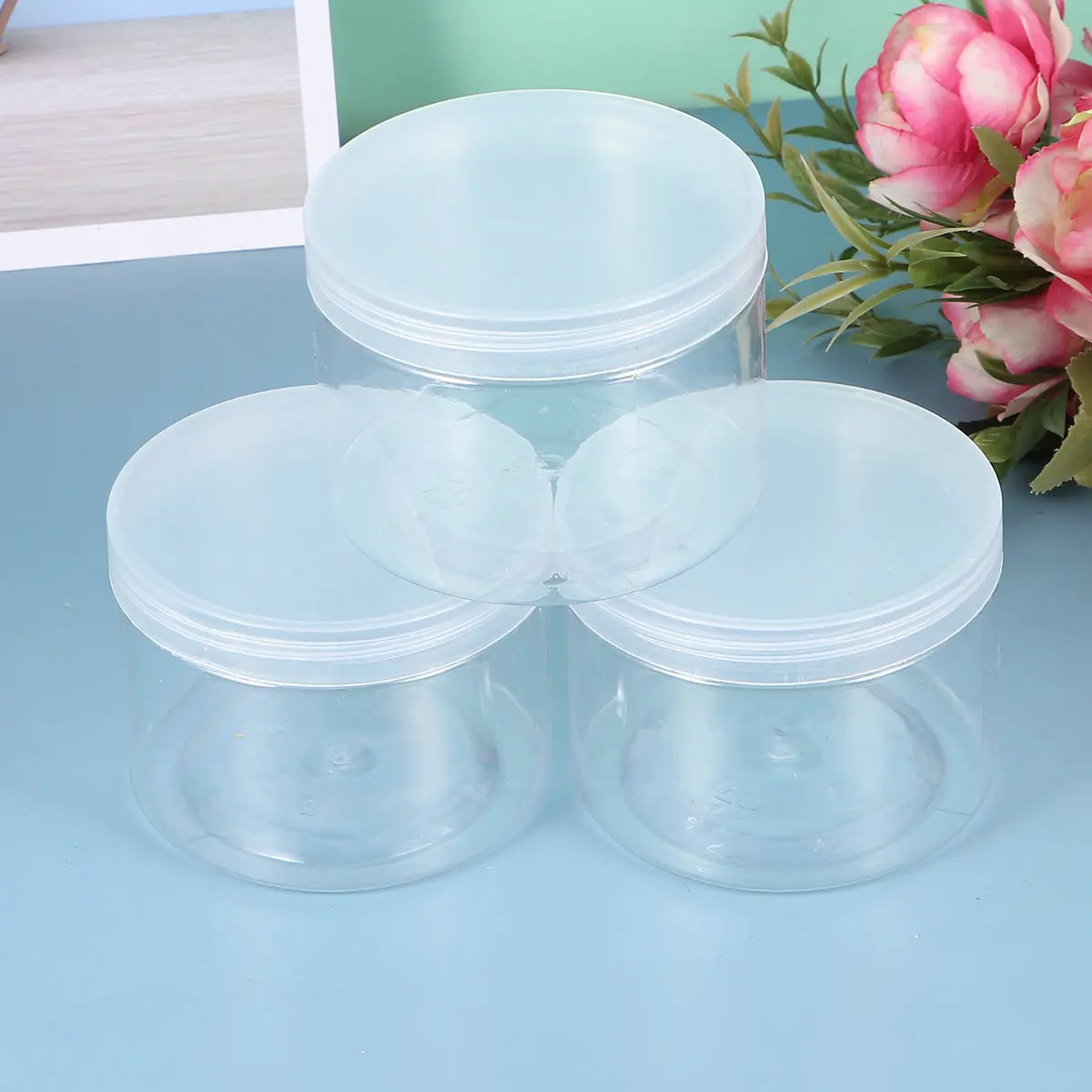 

8 шт. пустых пластиковых контейнеров для косметики, портативные баночки для образцов, для пудры, крема, жидкости, лака для ногтей