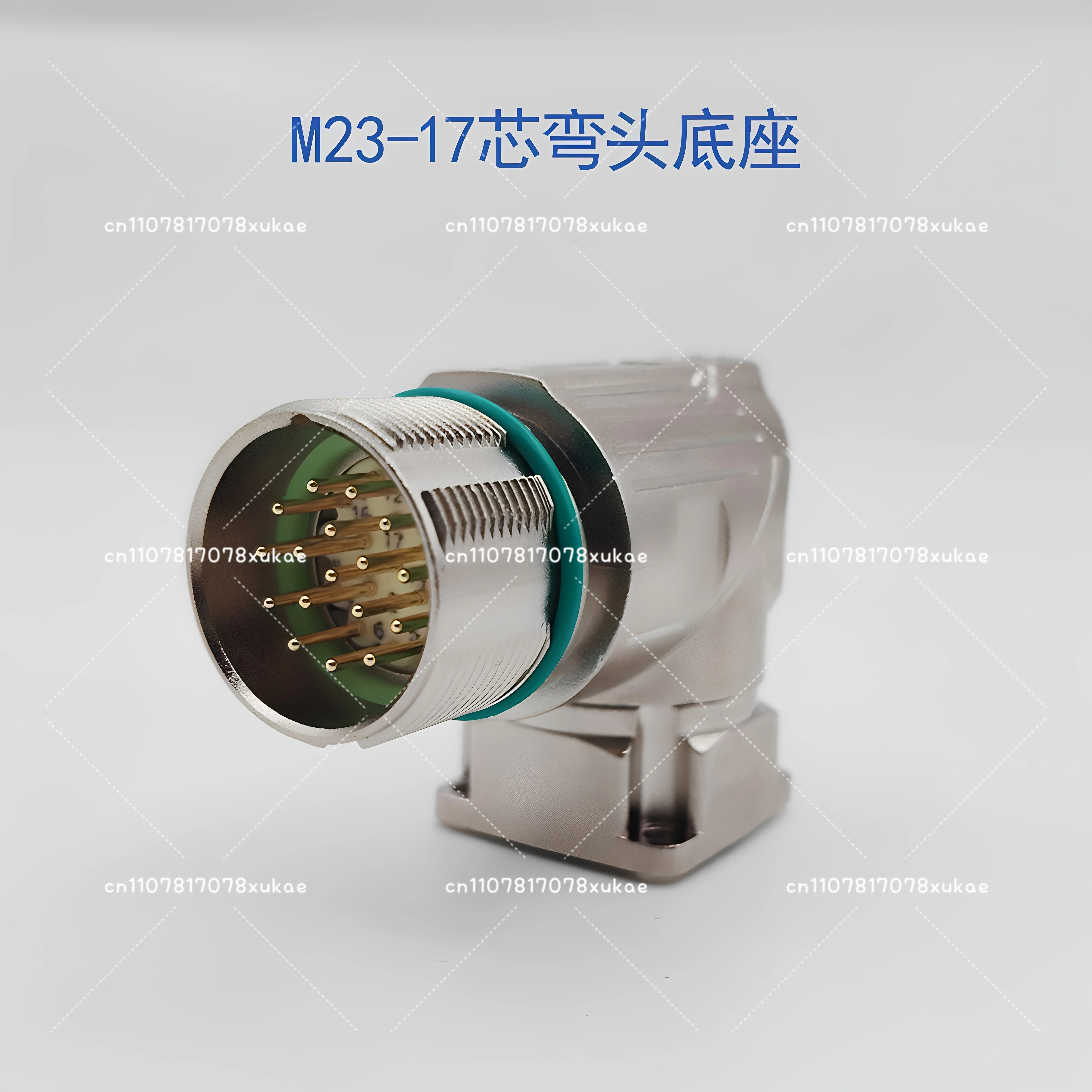 Standard M23 Straight Type Internal Thread/External Thread 17 Pin Encoder Plug or Female Male Connector Single