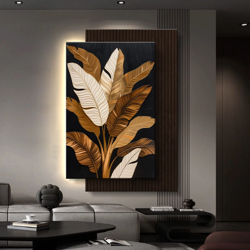Light luxury entrance hall decoration artist, Daye, living room, corridor, wall lamp painting, creative three-dimensional hangin
