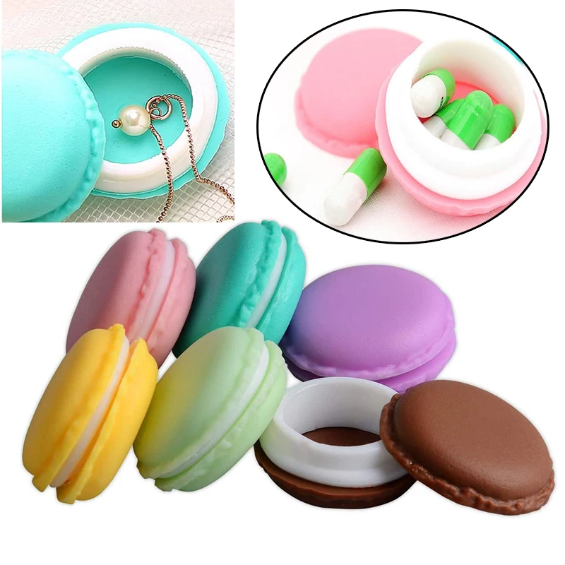 1Pcs Portable Containers Boxes kawaii Plastic Containers Cute Storage Box Sticker Storage For Cover Small Items Jewelry Storage