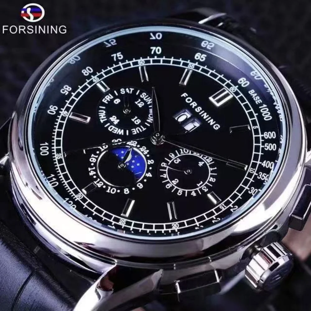 

Top Luxury Business Men's Watch, Fully Automatic Mechanical Watch, Hollow Design, Fashionable, Casual, Versatile, Unique, Bold, Multifunctional Mechanical Watch for Men, European, American, Japanese, and Korean Style, Fashion Accessory, the Best Gift for 