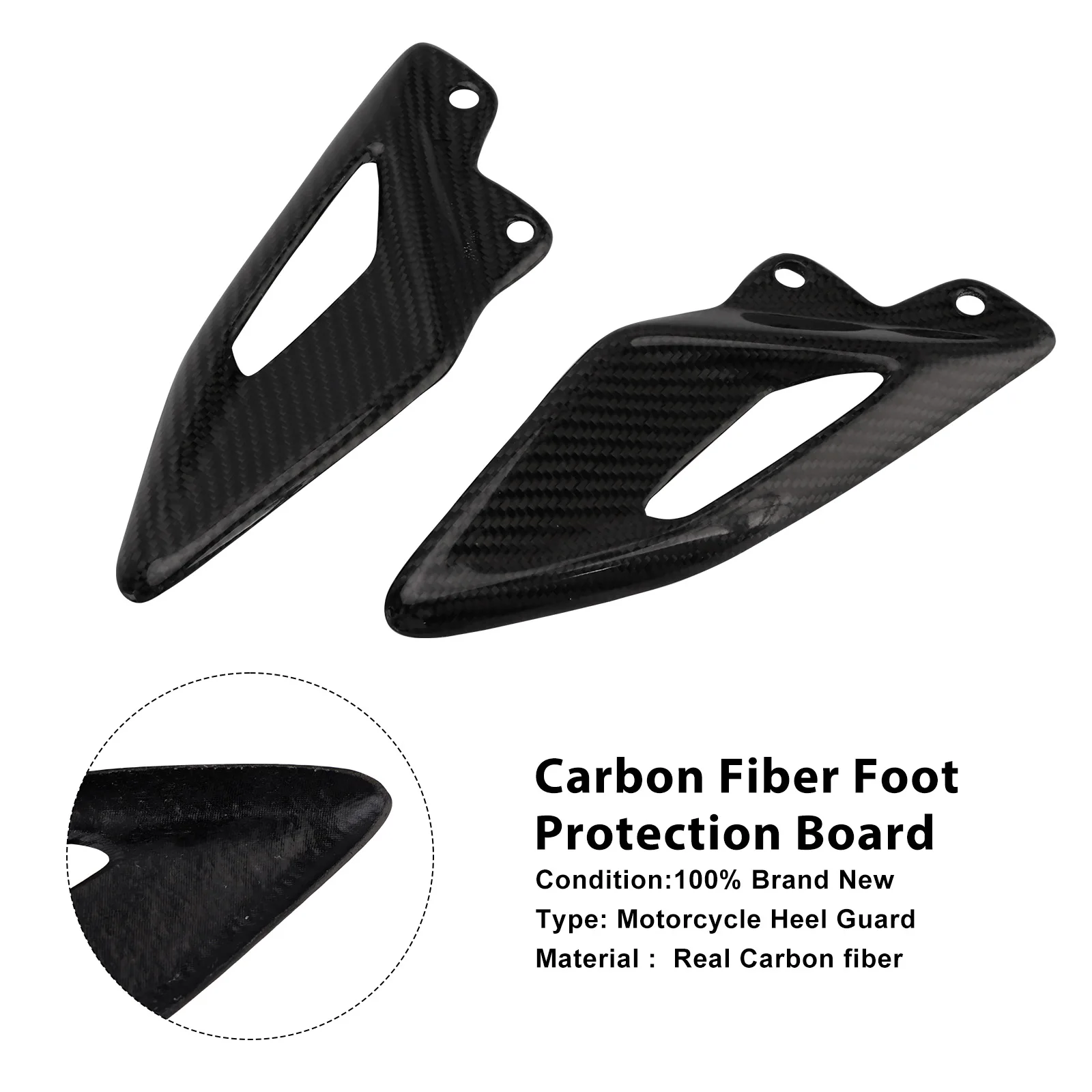 

Topteng Real Carbon Fiber Foot Protection Board For Street Triple 765 RS 2016 2017 2018 2019 2020 2021 2022