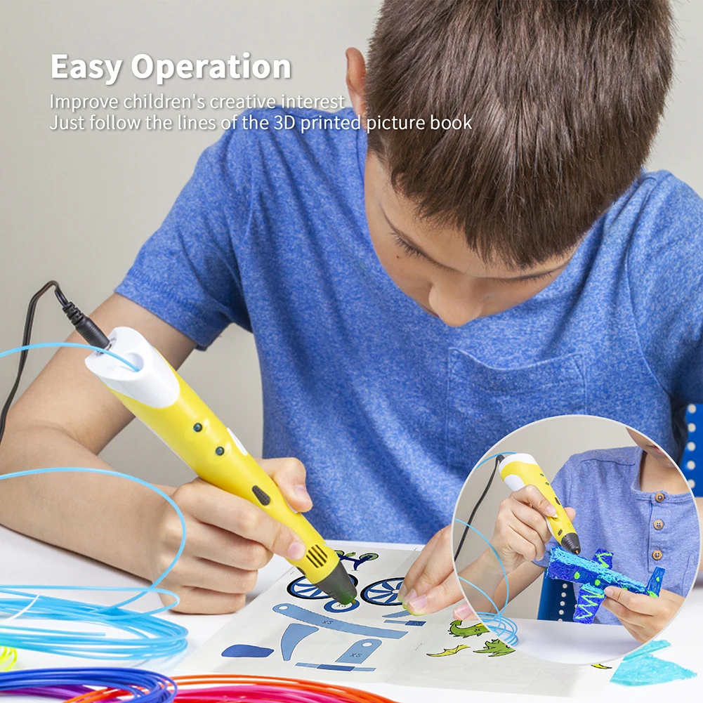 Reusable Transparent 3D Pen Template For Children 40 Patterns DIY Craft Starter Paper Molds Early Education PVC Drawing Board