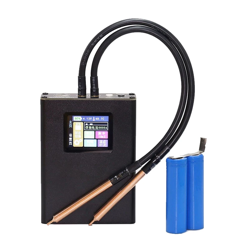 Draagbare Puntlasmachine Kleurenscherm Kleine Mini 18650 Lithium Batterij Mobiele Telefoon Batterij Diy Full Kit Stomlassen