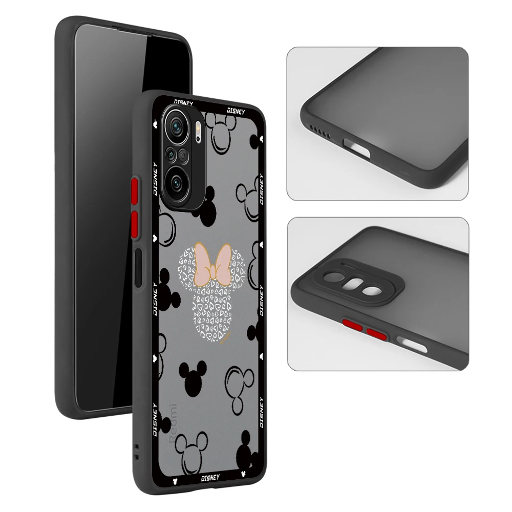 Disney Mickey Minnie Logo Case Voor Xiaomi Redmi Note 10S 9S 9 10 Pro 12S 11T 11 Pro 9T 12 13 Pro 11S Shell Clear Luxe Cover