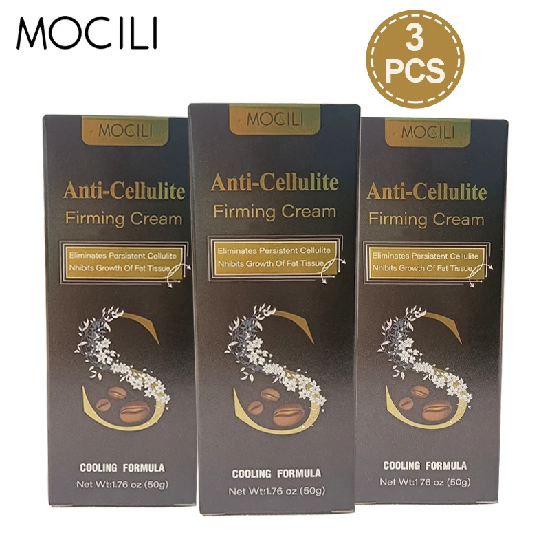 Anti Cellulite Firming Body Cream Anti Sagging Anti Aging Lifting Cooling Formula Moisturizing Shaping Body Care 50g * 3pcs