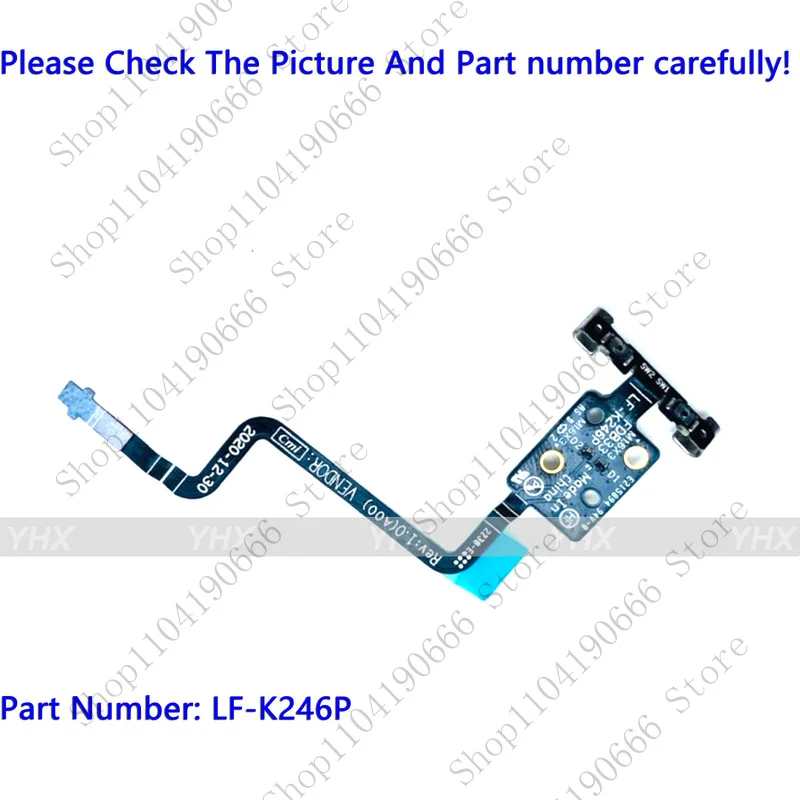 

bd New LF-K246P For Dell 7320 Detachable Audio Power Button Board Cable Line.