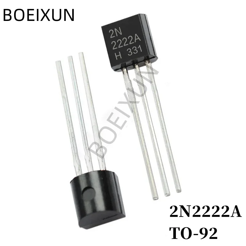 100/200 Uds 2N2222A Transistor DIP TO-92 tipo NPN Transistor amplificador Bipolar 40V/600mA