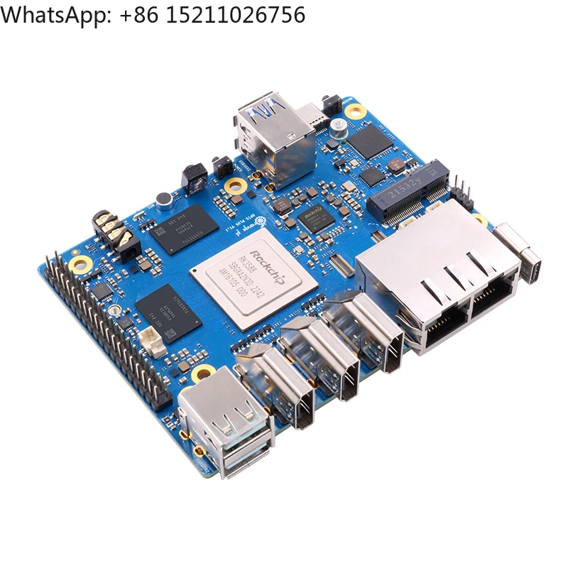 Orange Pi 5 Plus 4G 8G16G RK3588 2,5G Двойные порты Ethernet с расширителем PCIE SBC Работает ОС Android Ubuntu Debian