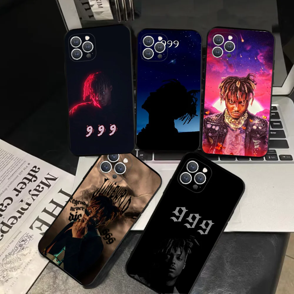 J-Juice W-Wrld 999 Phone Case For iPhone 16,15,14,13,12,11,Pro,X,XS,Max,XR,Plus,Mini Soft Black Cover