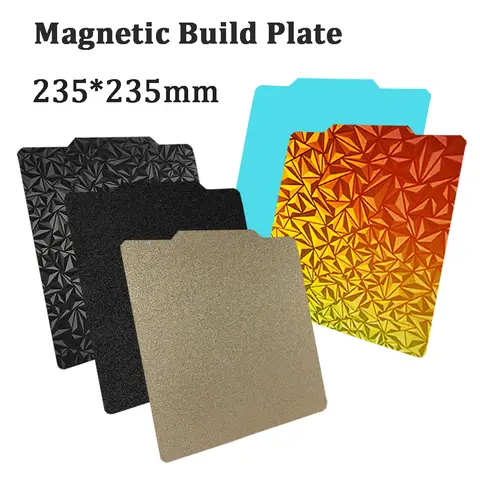 Pei Texture Sheet 235x235 For Ender 3 Elegoo Neptune 4 Pro Pet Peo Pey Magnetic Build Plate Sping Steel 3d Printer Heated Bed
