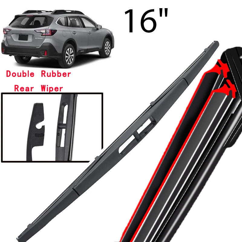 

Car Wiper 16" Rear Wiper Blade For Subaru Legacy Outback BT 2020 - 2023 Windshield Windscreen Tailgate Window Rain Brush