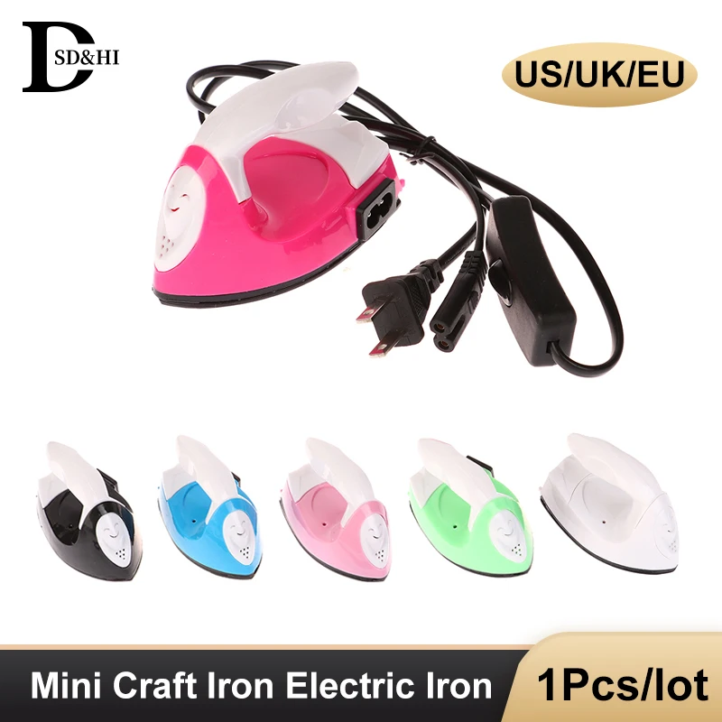 Mini Craft Iron Electric Iron Portable Handy Heat Press Diy Small Iron For Ironing Clothes Laundry Appliances EU/US/UK Plug