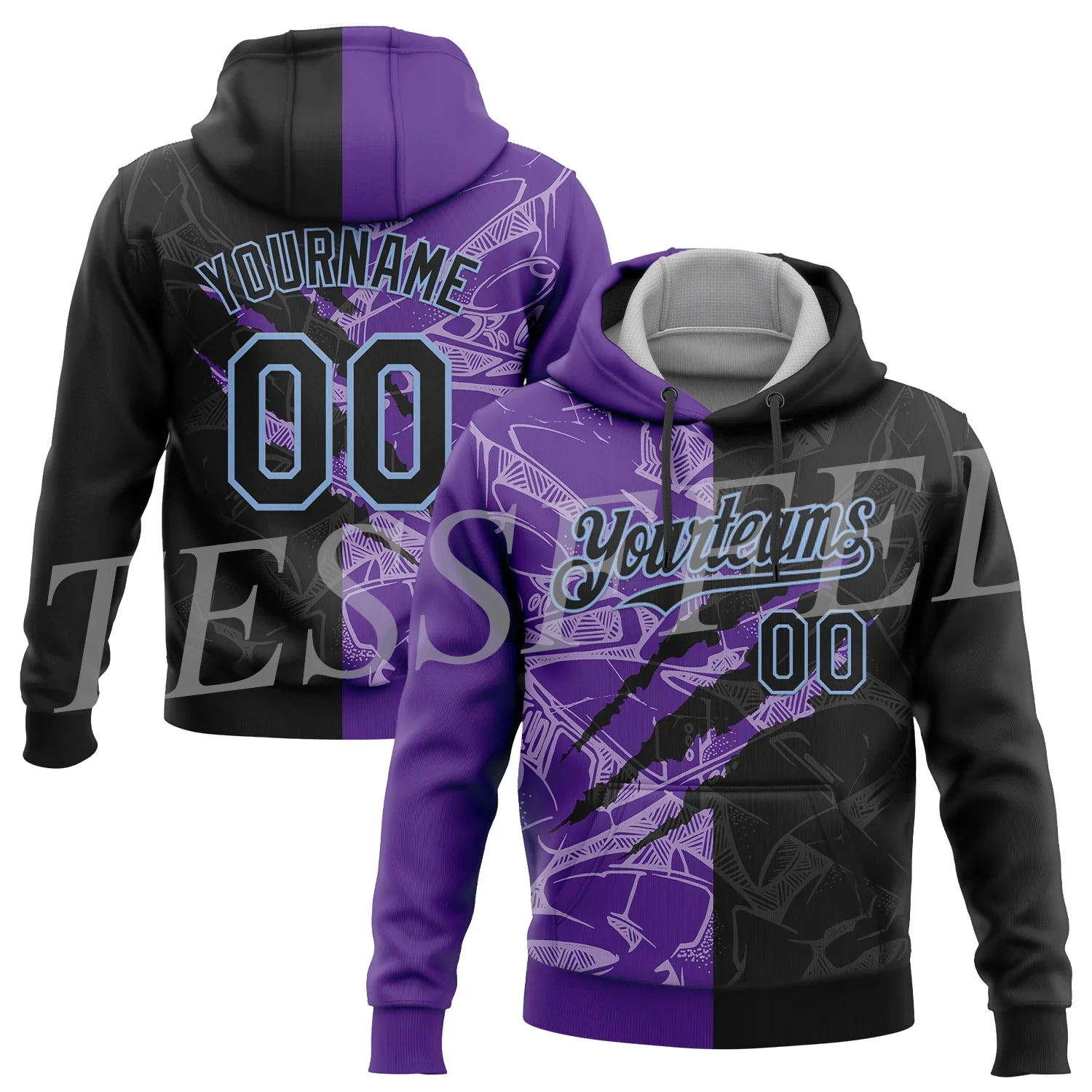 

Custom Name Number Graffiti Pattern Colorful Retro Long Sleeve Tracksuit 3DPrint Pullover Harajuku Jacket Casual Funny Hoodies G