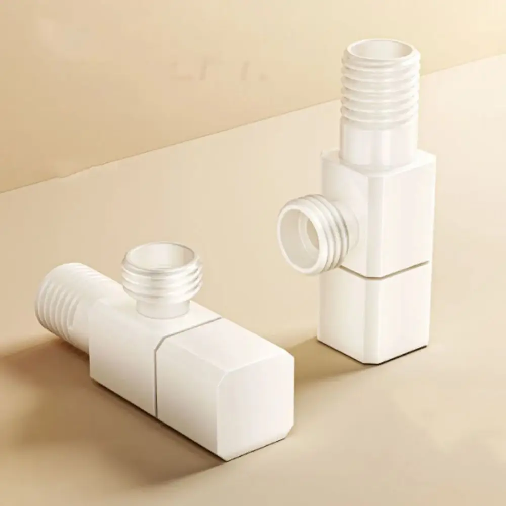 

Универсальный угловой кран из цельной латуни, медный, кремово-белый, быстродействующий, с резьбой G1/2, для остановки воды, для ванной комнаты