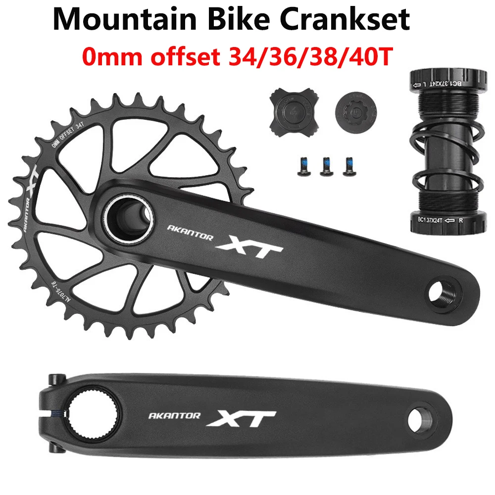 

AKANTOR XTA FM3 170MM MTB Bicycle Crank 0mm Offset 34T 36T 38T 40T Chainwheel for Mountain Bike Crankset Cycling Parts