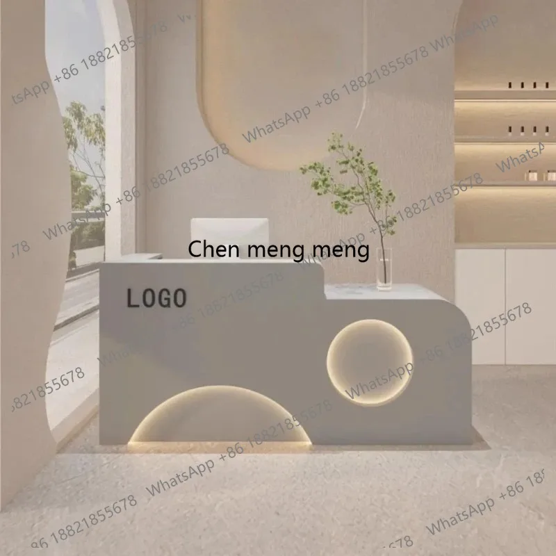 

Офисные столы-подиумы для церкви, салона красоты, стойки ресепшн, кассовые стойки, роскошная мебель для салона красоты 140 см