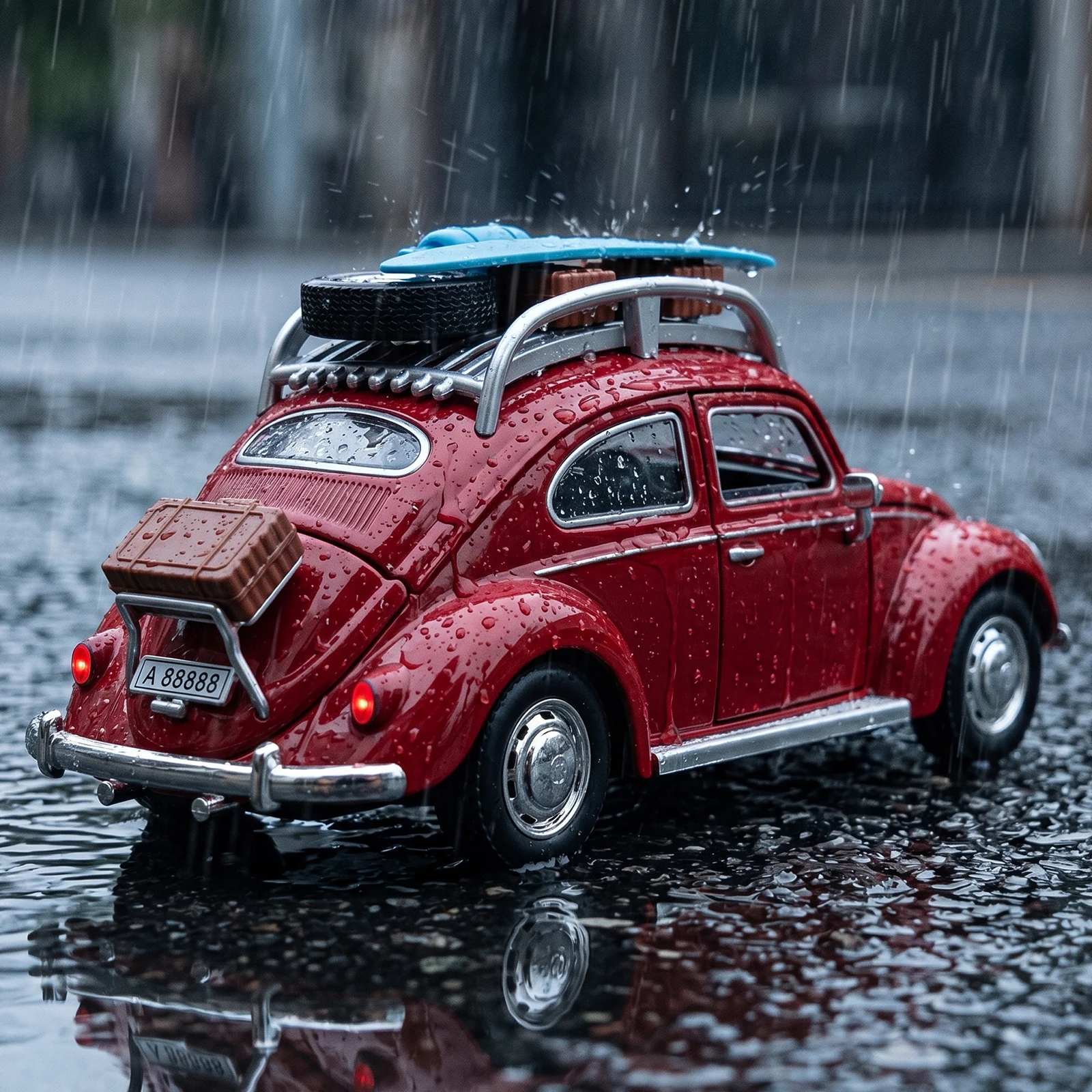 

1:24 Beetle Camping Modified Car Alloy Metal Diecast Model Car Home Trendy & Desktop Display Ornament Birthday Gifts