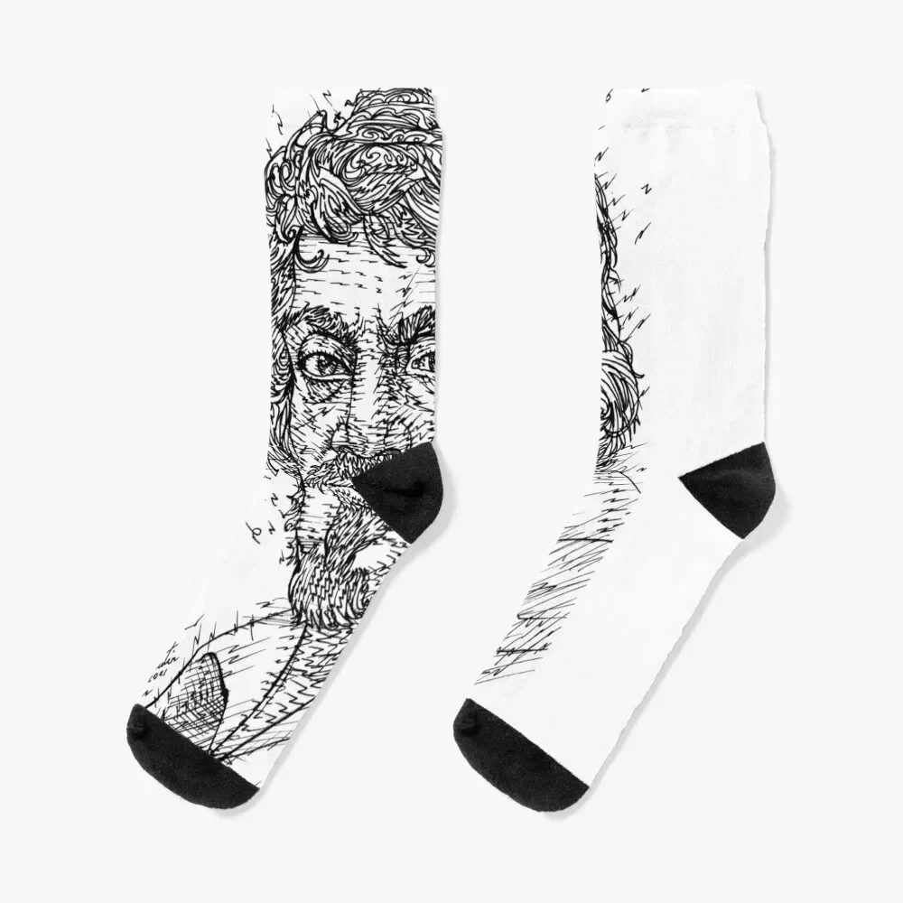 

CARAVAGGIO ink portrait Socks gym man floral tennis Socks Male Women's sheer winter gifts fashionable Women's Socks Men's