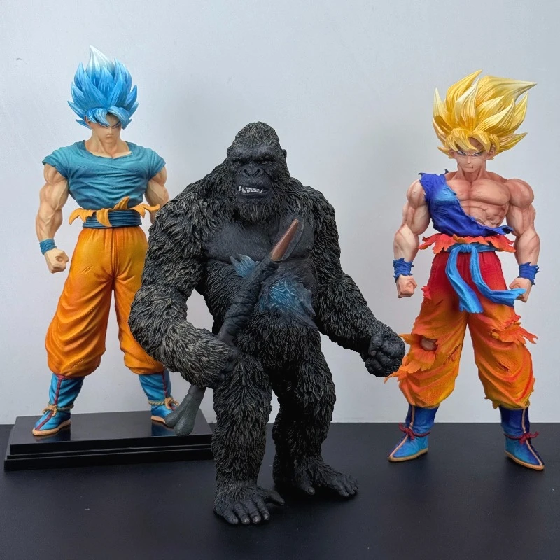 

Anime Movie King Kong Figure GK Godzilla Vs Kong Action Figures Battleax Can Emit Light PVC Dragon Ball Collection Birthday Gift