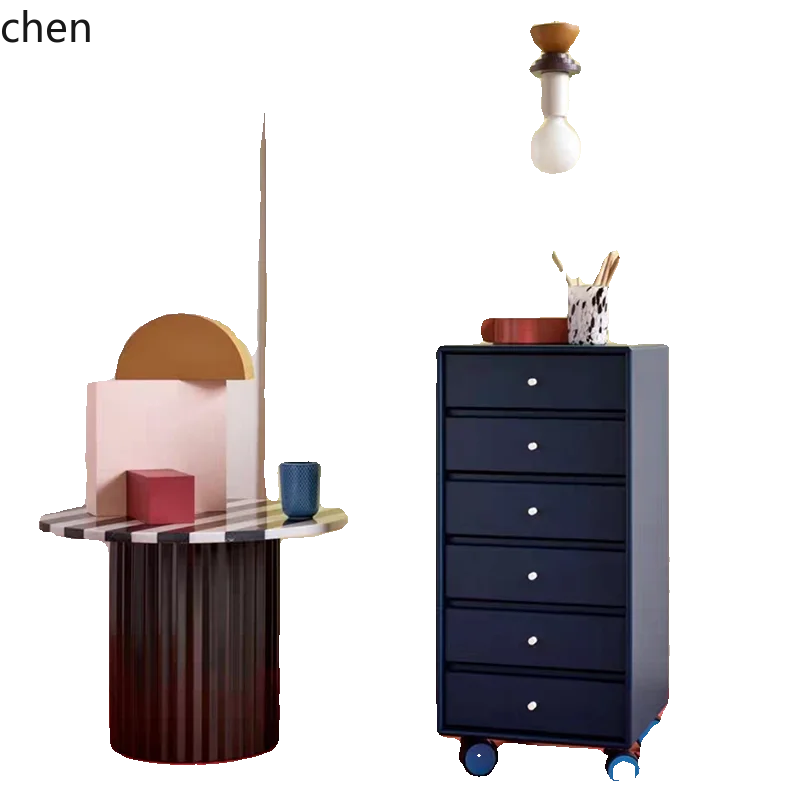 HXL universal wheel activity cabinet Montana color dopamine sofa side cabinet file cabinet home decor