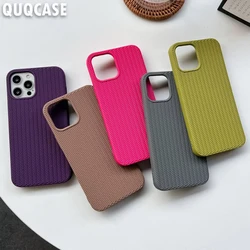 Weave Liquid Silicone Soft Protective Case For iPhone 14 15 Pro Max i Phone 13 11 12 7 8 Plus X S XR XS Luxury Purple Back Cover